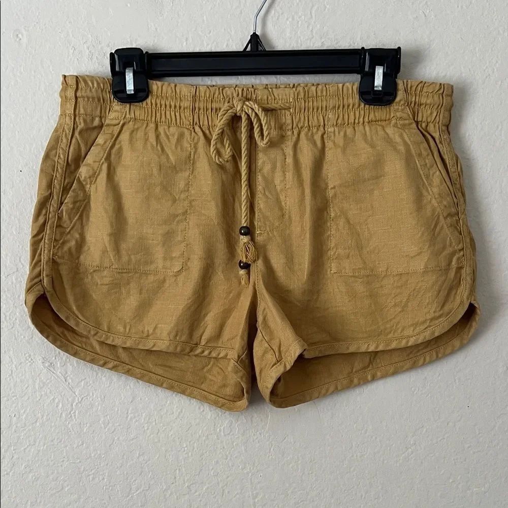 Like New! Level 99 Casual Drawstring Shorts - Mustard (Plume) in Size S